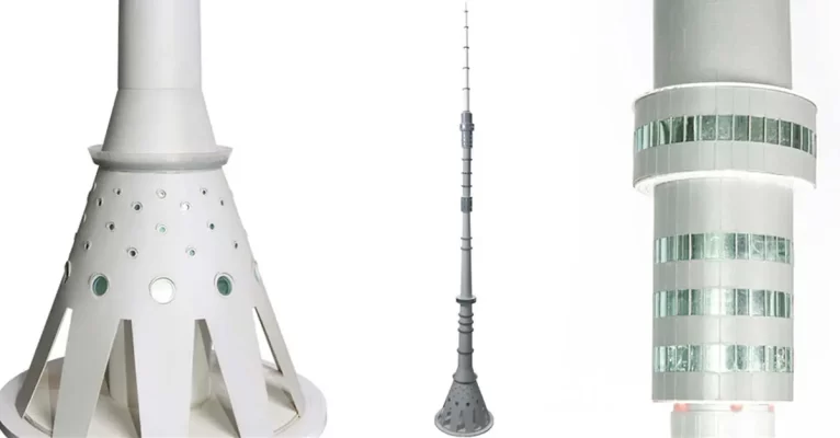 طراحی و ساخت ماکت برج مخابراتی اوستانکیو
